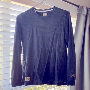 Women’s Tracksmith Session navy long sleeve shirt size medium
